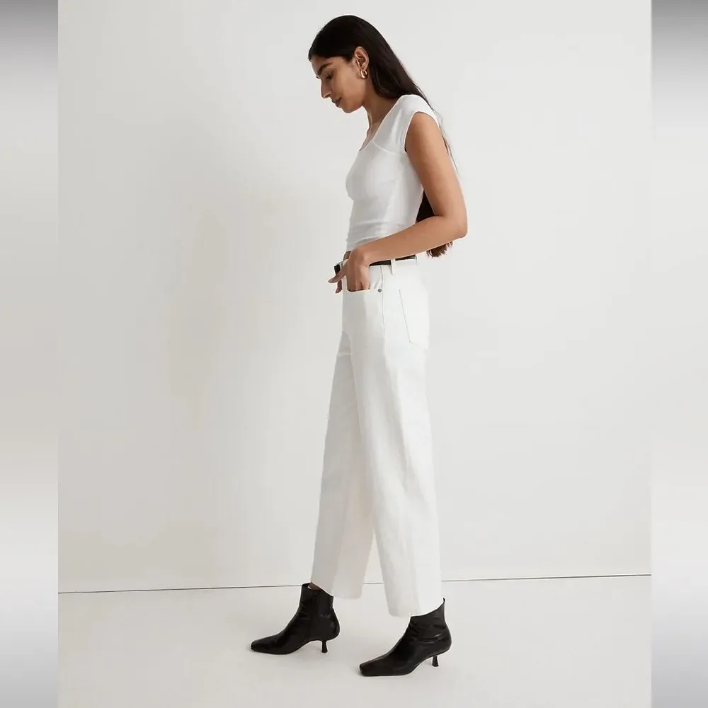 Madewell Women's High Rise Jeans - White - Picture 3 of 16